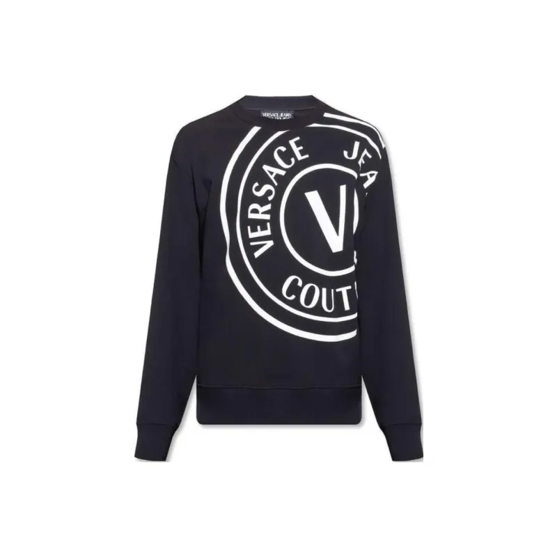 VERSACE JEANS Sweatshirts Men Black-0