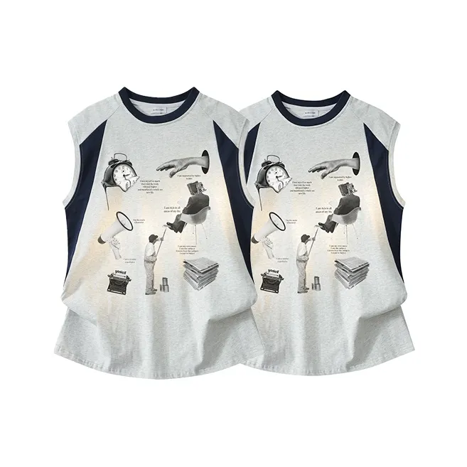 YOSICIL Tank Tops Unisex Dark Gray-10