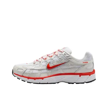 Nike P 6000 White Platinum Tint Black Picante Red Women's