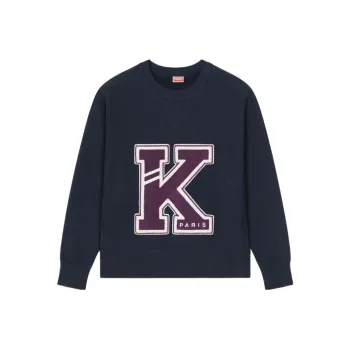 KENZO Logo Patch Detailed Crewneck Sweatshirt