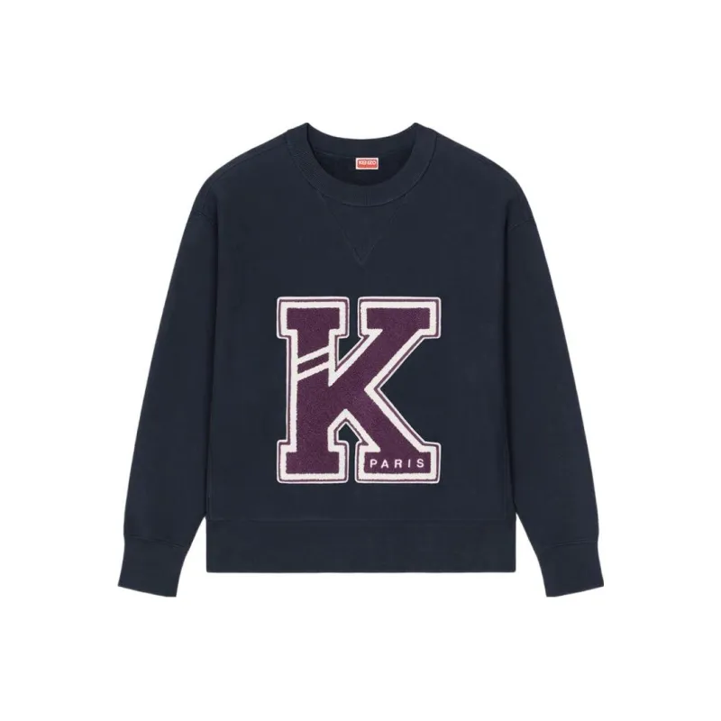 KENZO Logo Patch Detailed Crewneck Sweatshirt-0