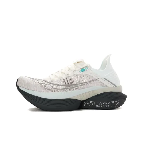Saucony ENDORPHIN ELITE 2 Cushioning Breathable Low Top Running Shoes Men's Gray Blue