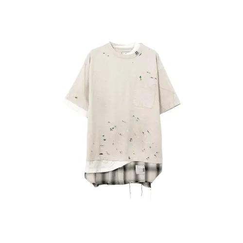 Maison Mihara Yasuhiro 화이트 남성 티셔츠