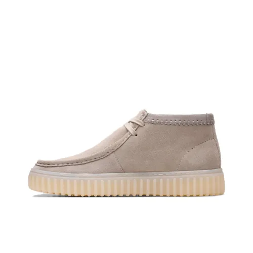 Clarks Torhill Hi Ankle Boots Men's Light Gray