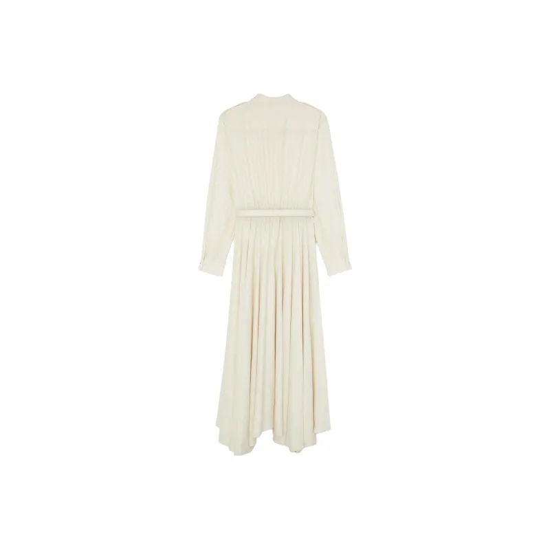 Loro Piana Long Sleeved Dress Women's White-1