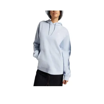 Converse Go-To Embroidered Star Chevron Standard-Fit Fleece Hoodie Sweatshirt Unisex Light Blue