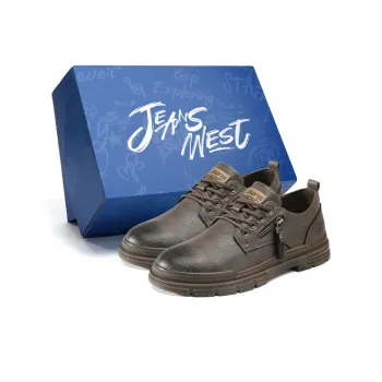 JEANSWEST Work Boots Men Low Top Black
