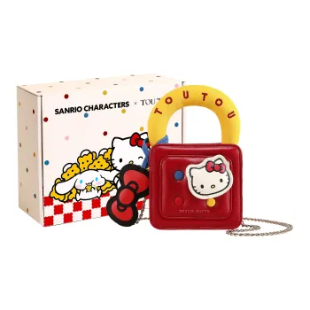 TOUTOU Sanrio Collaboration Hello Kitty PU Handbag Mini Women's Cherry Red
