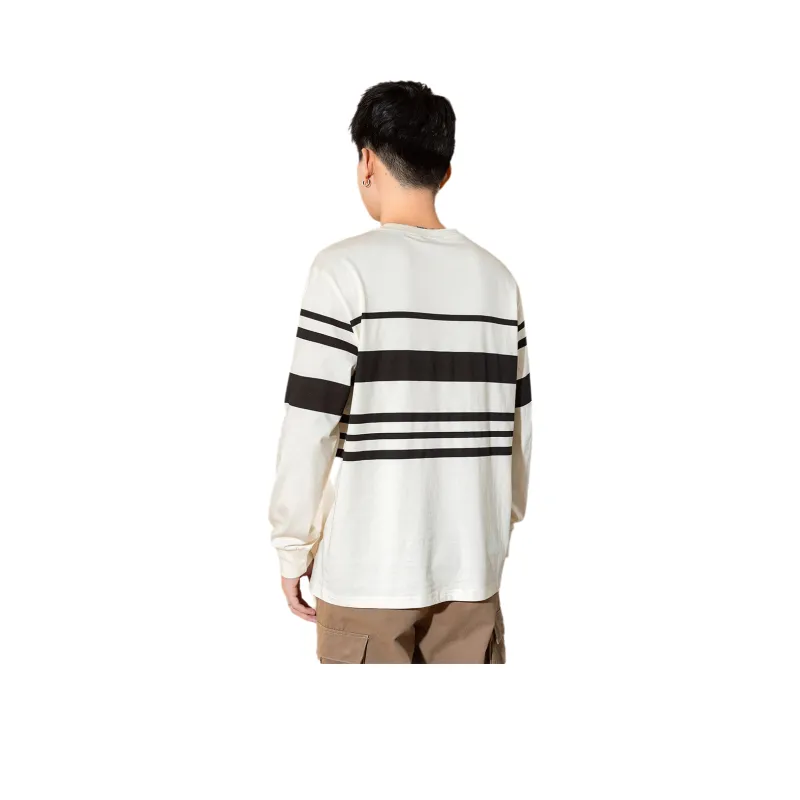 Tonlion Long Sleeved T Shirts Men's Ecru-0