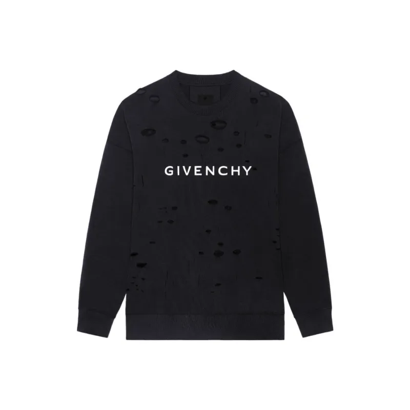 Givenchy Archetype With Destroyed Effect Sweatshirt-0