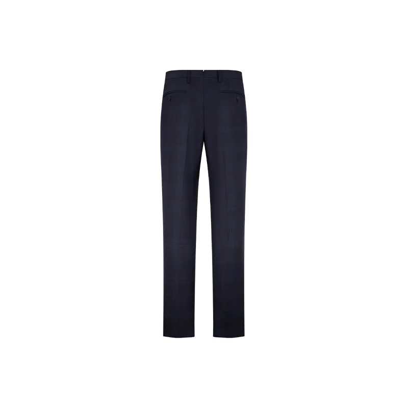 Tommy Hilfiger Suit Trouser Men's Navy Blue Plaid-1