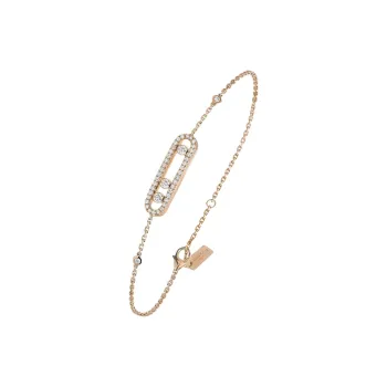 MESSIKA 18K Rose Gold Diamond Bracelets Women's Pink