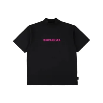 WIND AND SEA SS25 T Shirt Unisex Black Pink