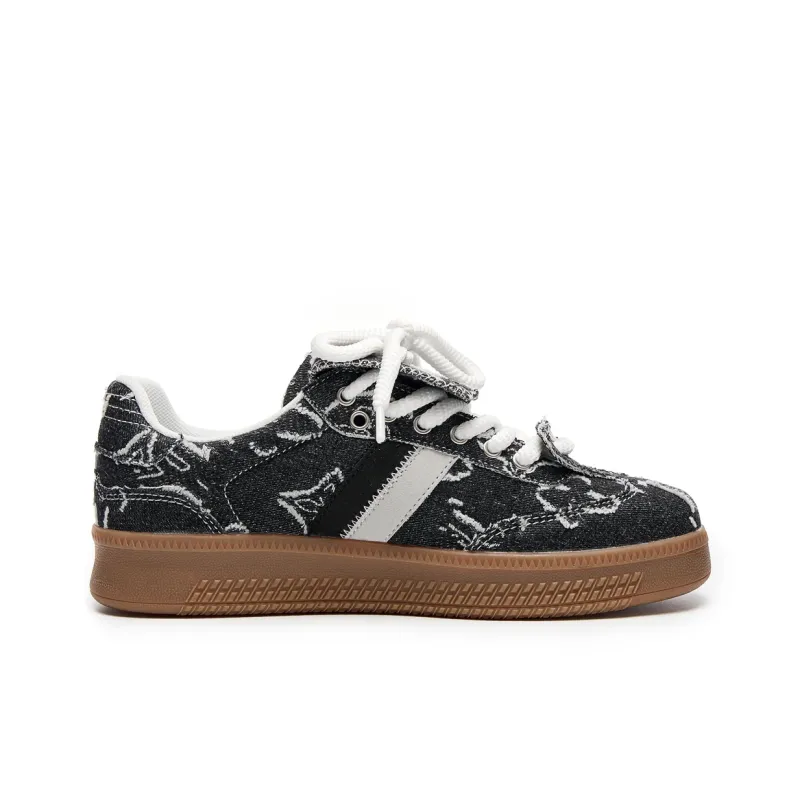 LAZY BONS Height Increasing, Abrasion Resistant, Lightweight, And Breathable Low Top Skateboard Shoes Unisex-2