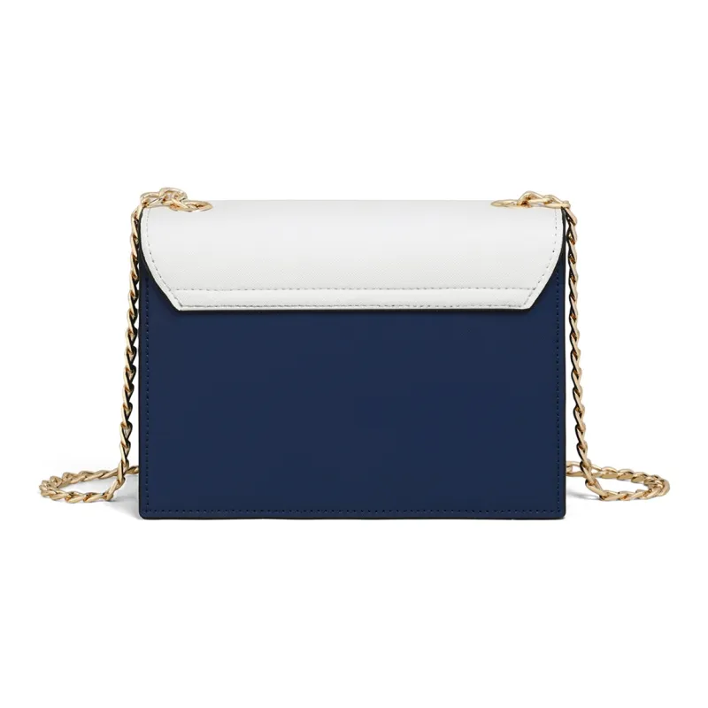 PT'SON Synthetic Leather Shoulder Bag Crossbody Bag Small Square Bag Regular Women's Royal Blue-5