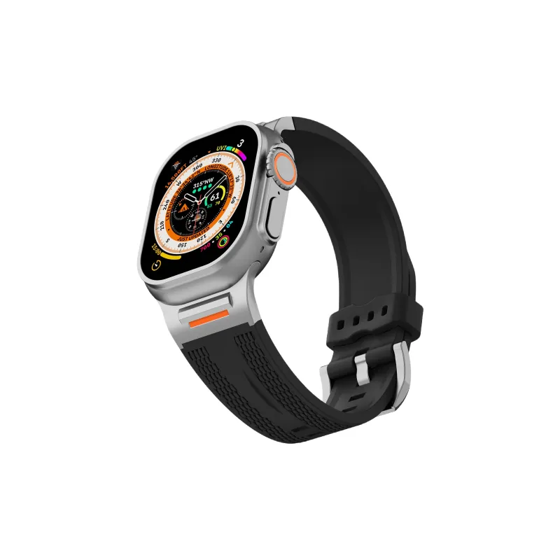 IKYOU Apple Compatibility Watch Band 214mm Silicone Material-4