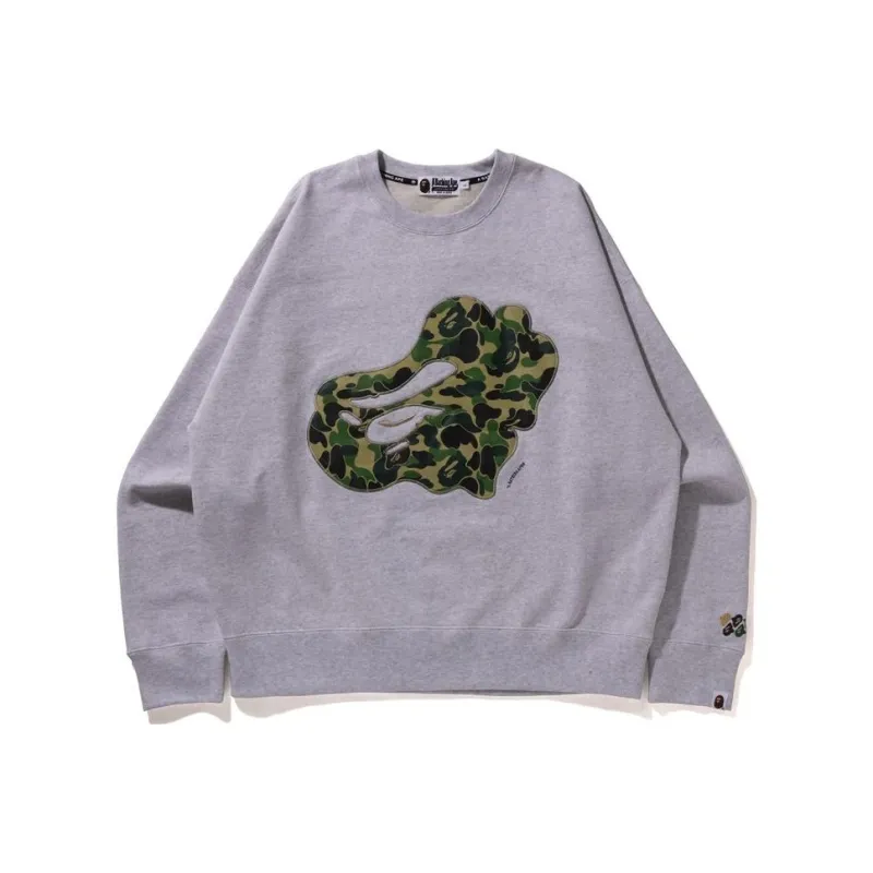 Bape Abc Camo Patch Loose Fit Crewneck-2