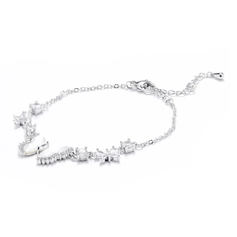 MEOBURLIY Zircon Bracelets Women's-0