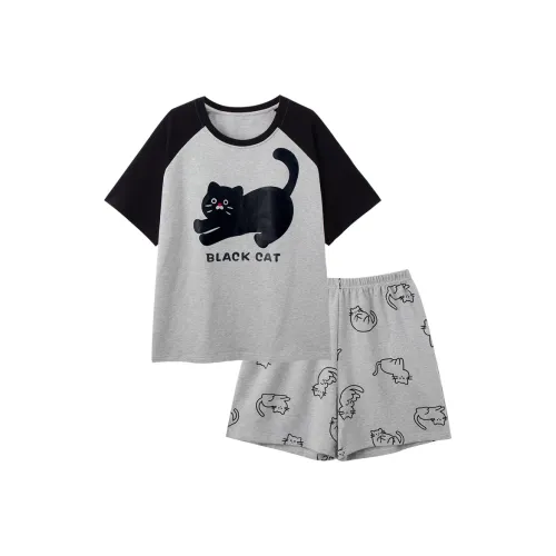 Sleeping Beauty Pajama Set Women's Gray