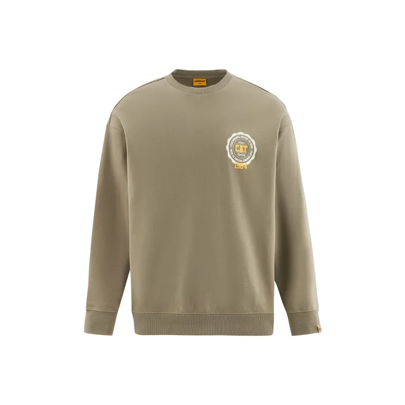 CAT Sweatshirts Men Khaki Green-0