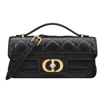 DIOR Jolie Lambskin One Shoulder Handbags Women's Black