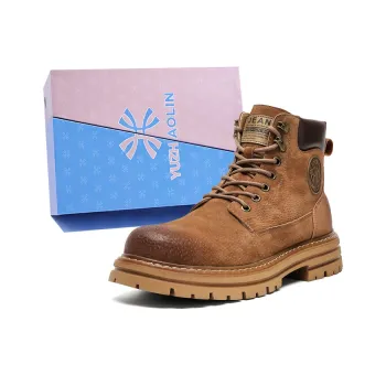 YUZHAOLIN Short Martin Boot Medium Heel Men's