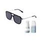Black Silver Frame with Gray Lens