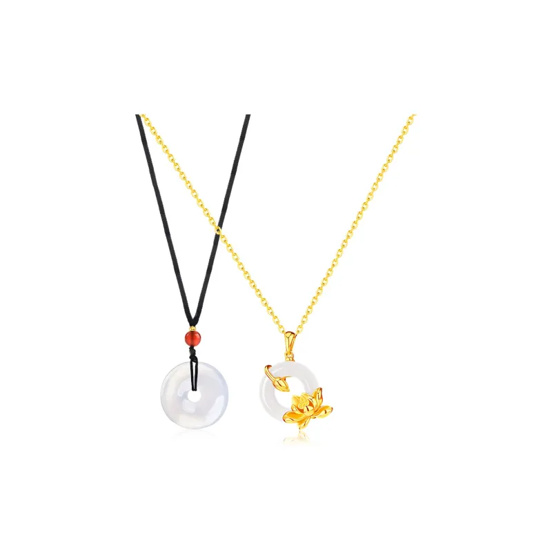GUDS GAVE Chalcedony Necklaces Unisex-0