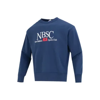 New Balance Mens NBSC Crewneck Sport Pullover Sweatshirt Blue