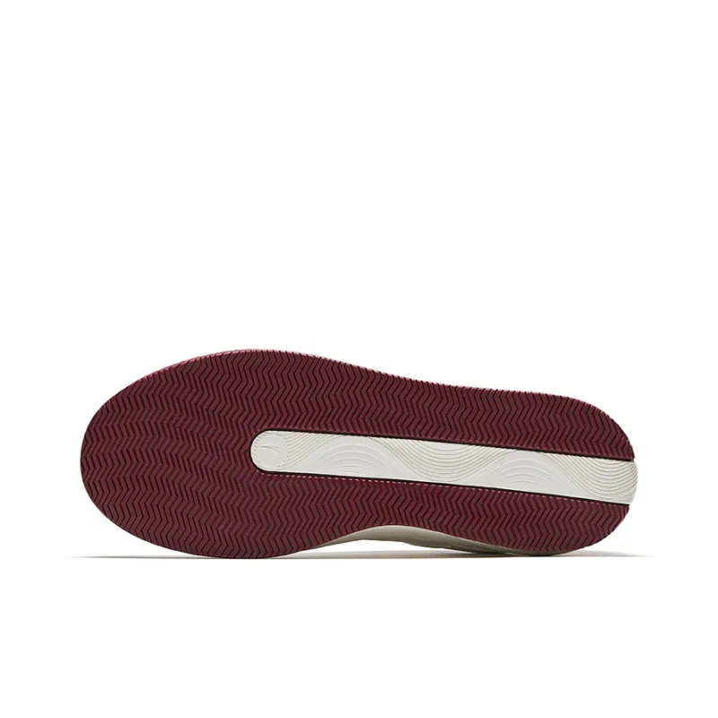 Anta C37 Series Slip Resistant And Abrasion Resistant Coverage Low Top Skateboard Shoes Women's White Red-4