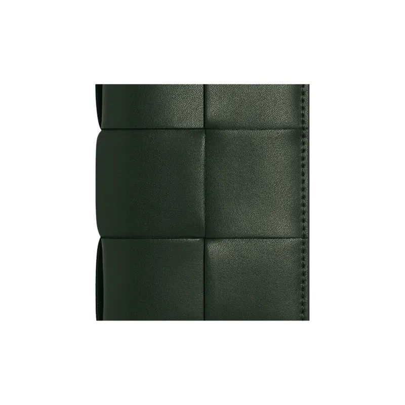 Bottega Veneta CASSETTE Cow Leather Wallet, Card Holder Men's Dark Green-3