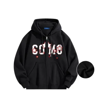 COMOWA Sweatshirt Unisex Black Red