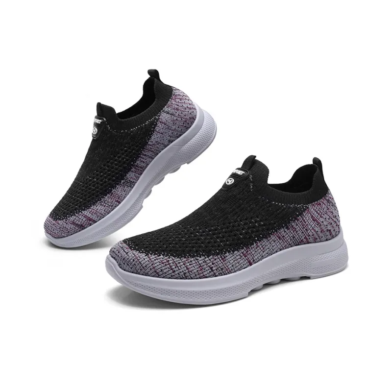 Strongman Casual Shoes Women's Low Top Black/Pink-4