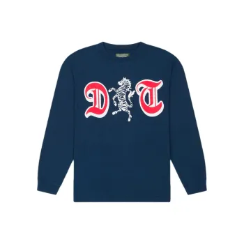Denim Tears The Great Black Jockeys Series T Shirts Unisex Navy