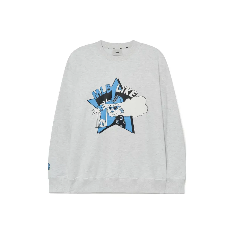 MLB Boston Red Sox Sweatshirts Unisex Gray-0
