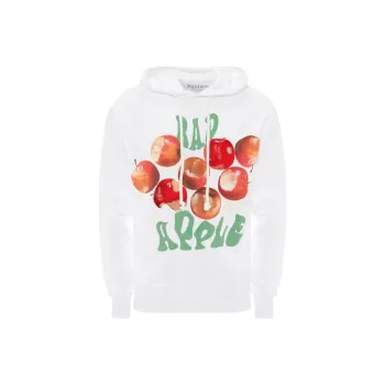JW Anderson Apple Printed Drawstring Hoodie