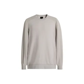CHINISM Loose Fit Crew Neck Sweatshirt Unisex Light Gray