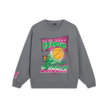 LiNing Sports Life Collection Sweatshirt Unisex Lead Gray