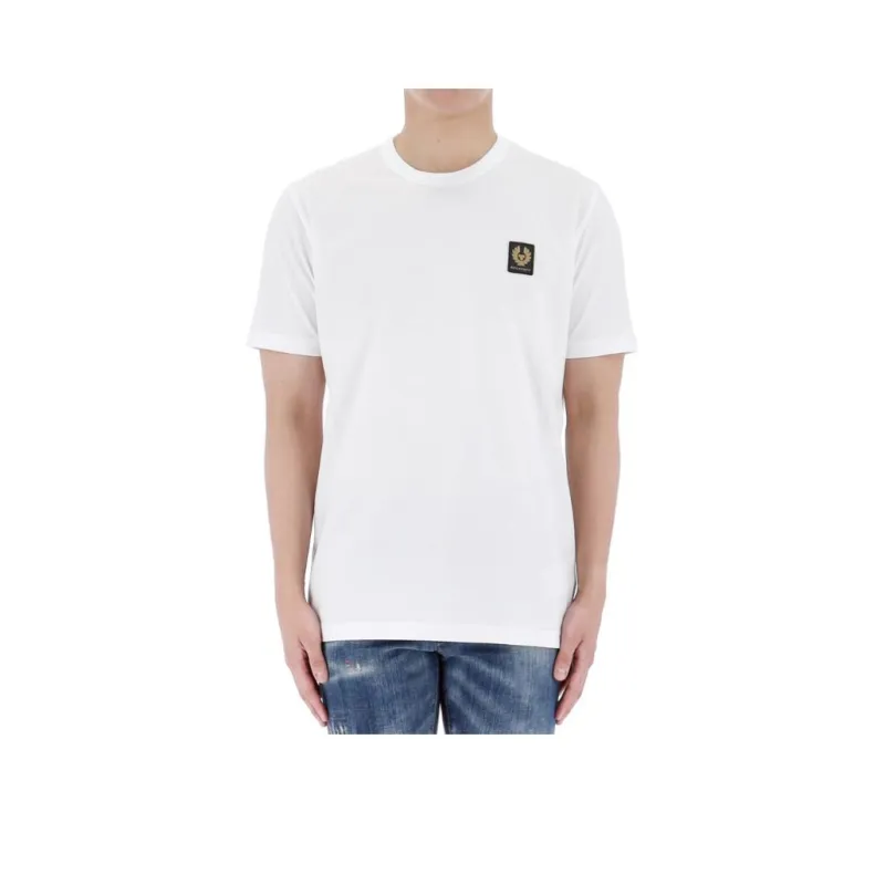 Belstaff Logo patch Cotton T Shirt-0