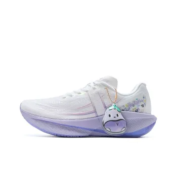 XTEP 360X 2.0 Abrasion Resistant Rebound Low Top Carbon Plate Training Running Shoes Women's White Purple