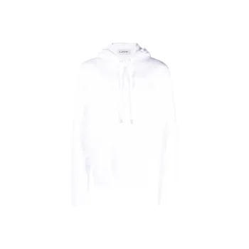 Lanvin Logo Embroidered Drawstring Hoodie