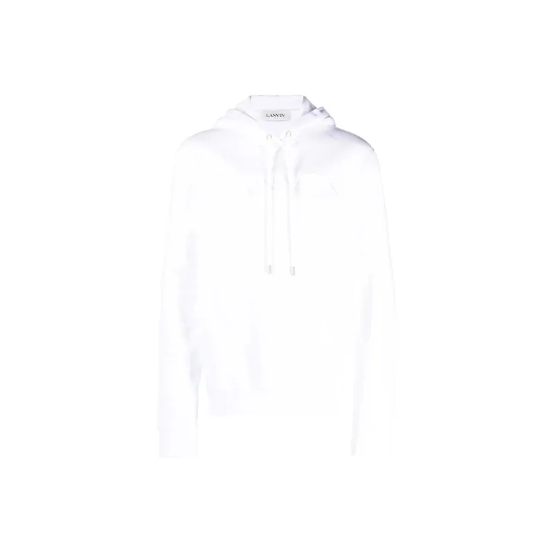Lanvin Logo Embroidered Drawstring Hoodie-0