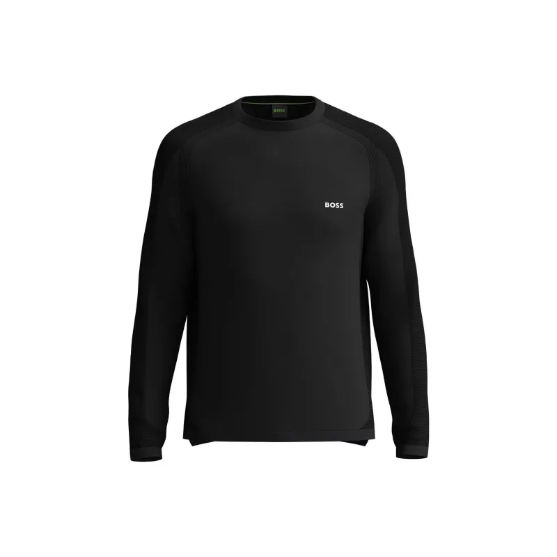 HUGO BOSS Logo Embossed Knit Jumper-0
