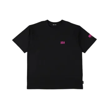 WIND AND SEA SS25 T Shirt Unisex Black Pink