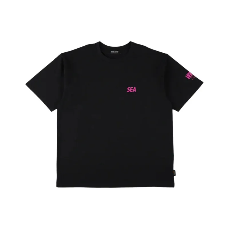 WIND AND SEA SS25 T Shirt Unisex Black Pink-0