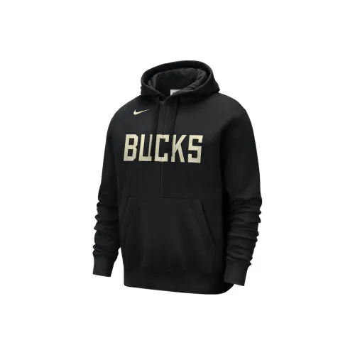Nike Nba Milwaukee Bucks Courtside Fleece Loose Fit Hoodie