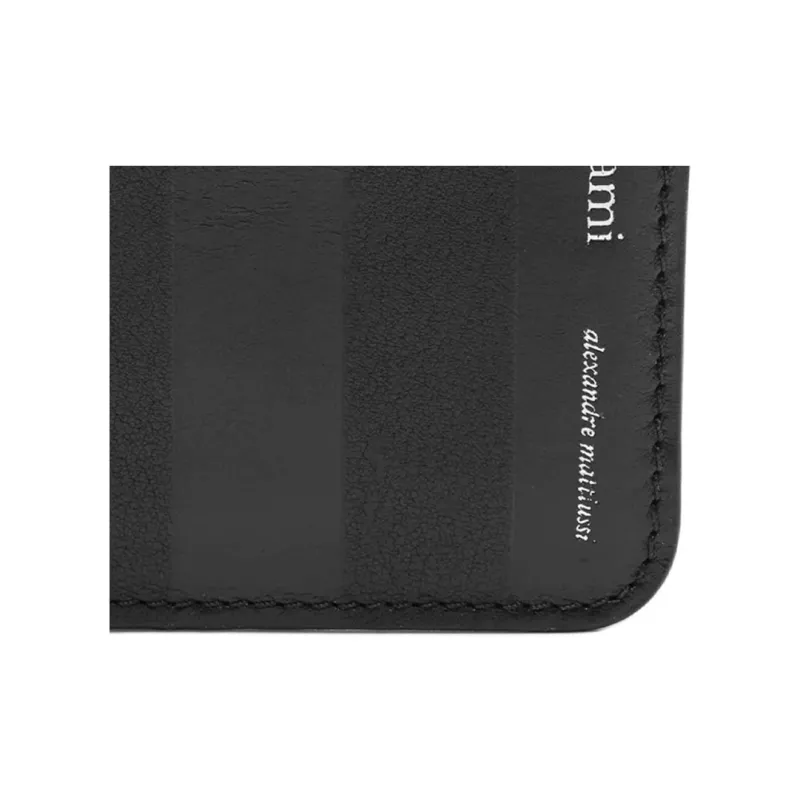AMIPARIS Leather Card Holder Men's Black-2