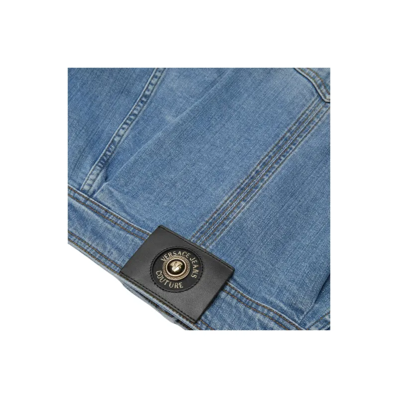 VERSACE JEANS COUTURE Cropped Denim Jacket-3