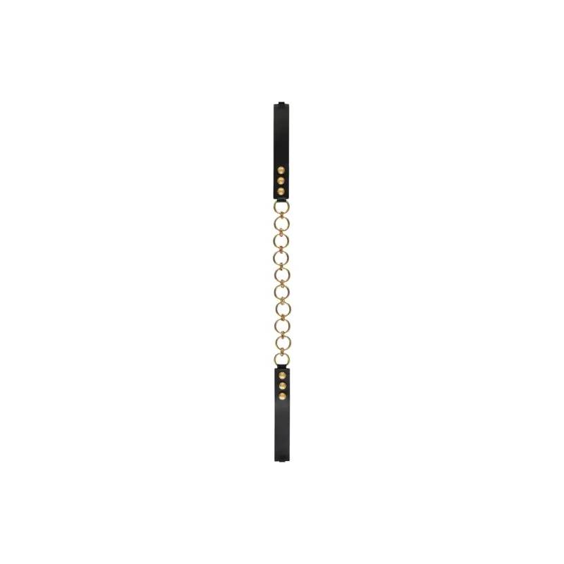 BALMAIN Chain link Leather Shoulder Strap-1