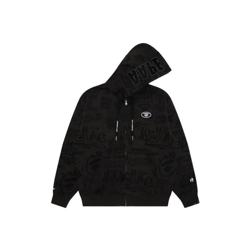 Aape Graffiti print Hooded Jacket-0